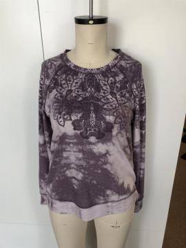 Lace tie-dye long sleeves for ladies