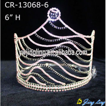 Diamantes de imitación cebra concurso coronas para la venta