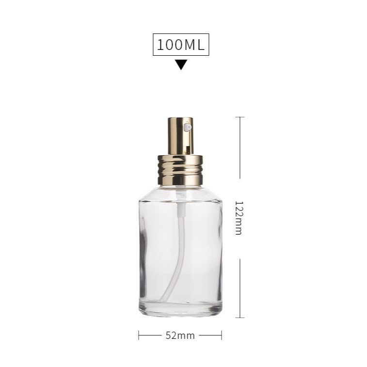 100ml slant glass bottle