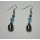 Hematite Earring with silver color finding