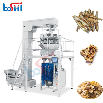Automatic Multi-Head Weighing Machine for Fish and Granola Bar Packaging