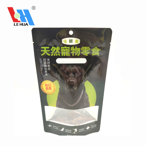 Custom Zipper Standing Up Packaging With Window