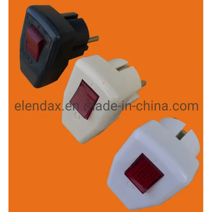 Steker Sakelar Dua Cabang Gaya Eropa (P7055)