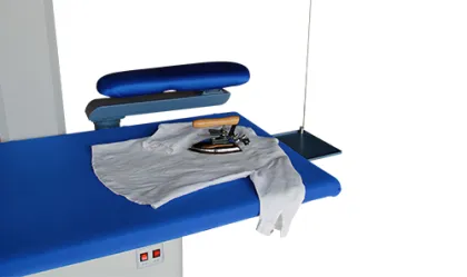 Suction Air Ironing Table for Laundry Shops: Cotton, Wool, Silk, Linen & Polyester