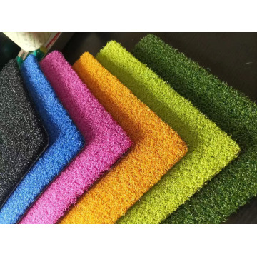 Césped artificial de patrón funcional integral para gimnasio.