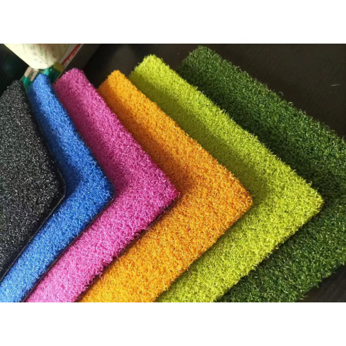 Césped artificial de patrón funcional integral para gimnasio.
