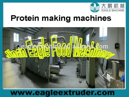 textured soy protein, vegetarian meat Type soya protein vegerarian meat extruder