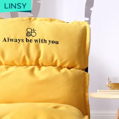 Linsy Yellow Fabric High Quality Lifestyle Sofa Bed