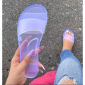 Slides PVC Frauen klare Geleeschuhe