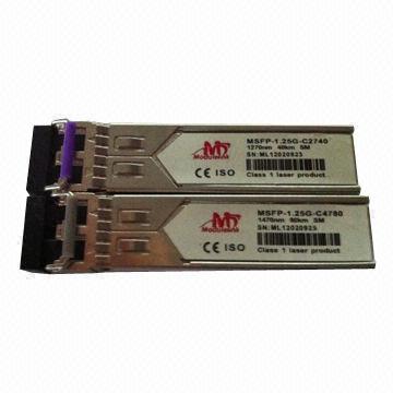 1.25Gb/s CWDM SFP Fiber-optic Transceiver with DDMI Support