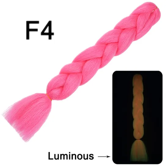 Braiding Hair Luminous Jumbo Ombre Stretched Synthetic Hair Extensions Synthetic For Women Braiding Hair