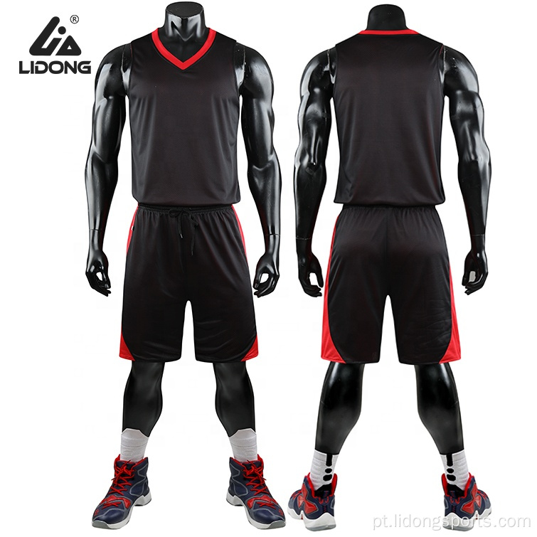 Designs personalizados uniformes de basquete universitário Jersey de basquete
