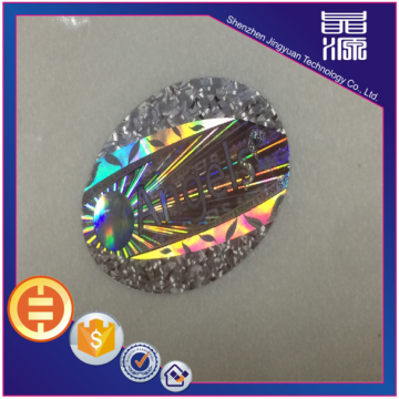 Custom shape anti counterfeit label hologram sticker