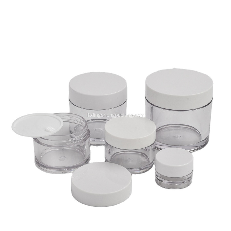 Confezione crema cosmetica vuota15 g 30 g 50 g 100 g barattolo PETG barattolo di plastica cometica