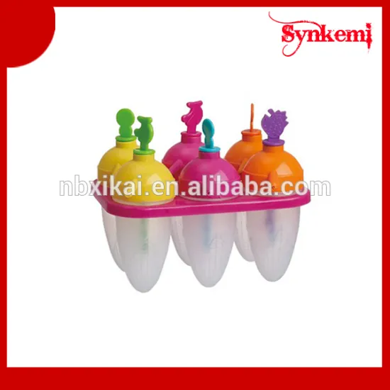 Plastic ice cream bar molds