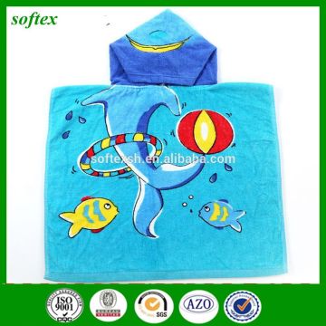 2015 animal cartoon kids bath towel with hood