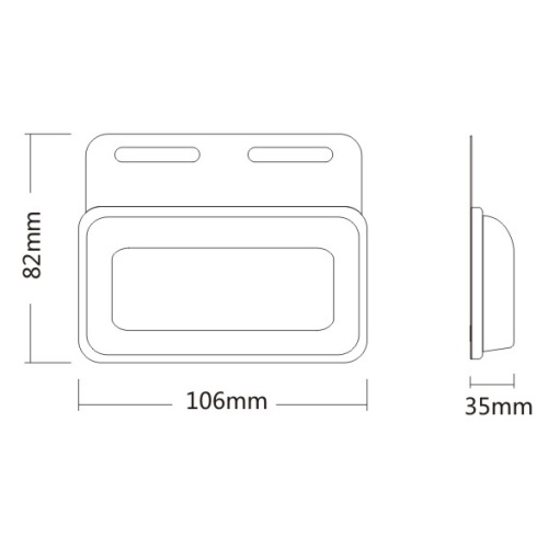 Seitenmarker Licht 18 LEDs LKW -Anhänger