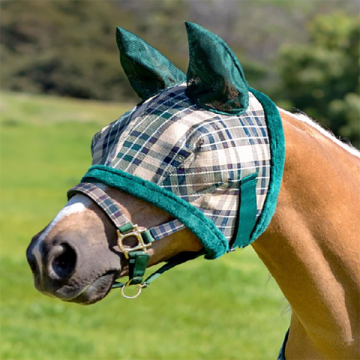 Stoff weiche Mesh Horse Fly Maske mit Ohren