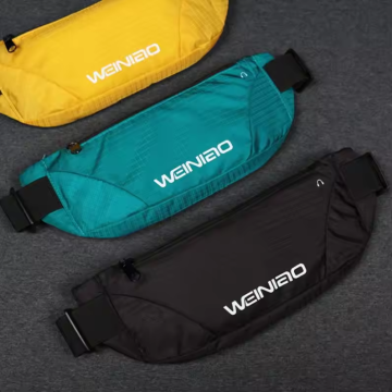 Custom Logo Unisex Nylon Waterproof Waist Bag for Sport
