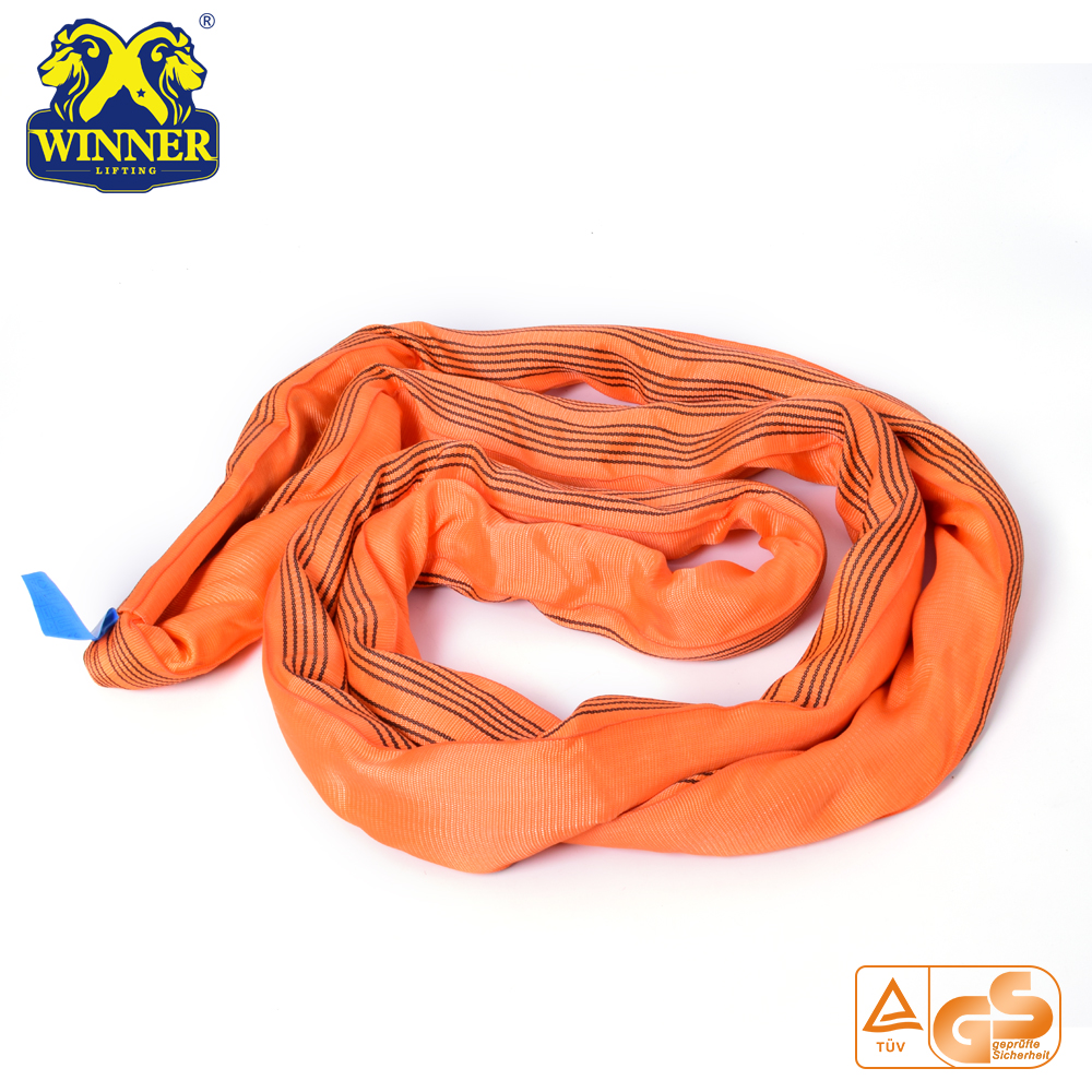 Polyester Heavy Duty WLL 10 Ton Polyester Round Sling China Manufacturer