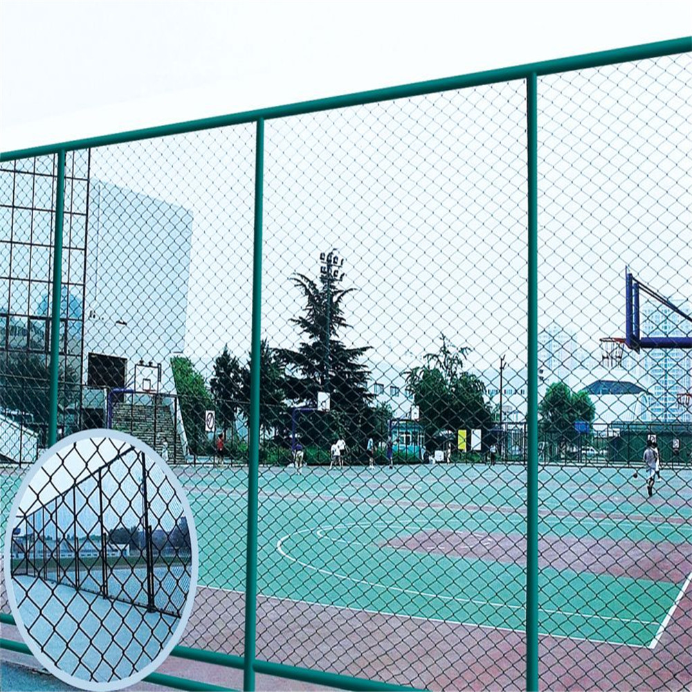 Black Vinyl System Diamond Sports Ground Chain Link Fence