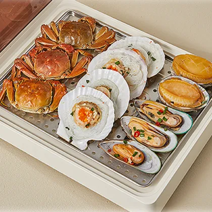 Electrical 2 Layer Multi-Purpose Electric Food Steamer for Kitchen Cookware