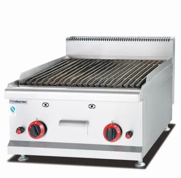 Kitchen Equipment Luxury Gas Lava Rock Grill with Cabinet