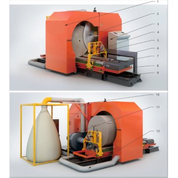 Snijdmachine voor doorweekte gedraaide haspelpapiersnijder