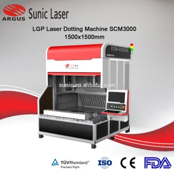 CO2 laser marking machine LGP dotting, LED panel light producing