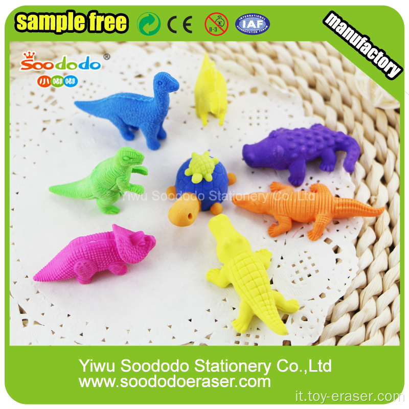 Coccodrillo forma di animale Imposta 3D Puzzle in gomma