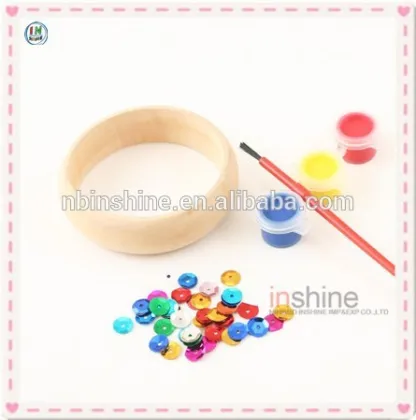 DIY wood bracelet craft for kids , wood craft , wood bracelet