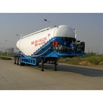 13m Tri-poros bubuk alat transportasi Material Semi Trailer