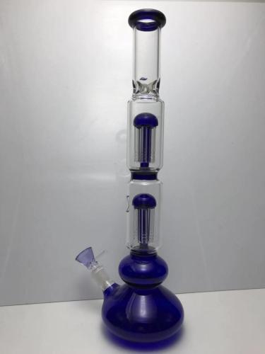 Treasure Gourd Base Glass Bongs with Double Percolators