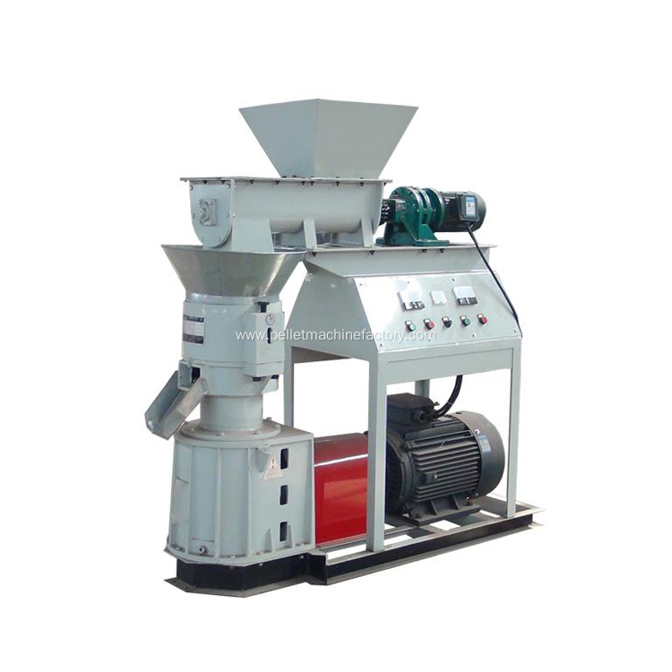 SKJ250 flat die animal feed pellet making machine