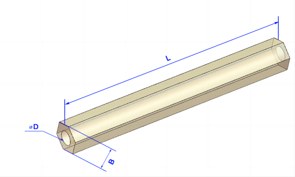 PEEK Hexagonal Extrusion Tubing1(1)