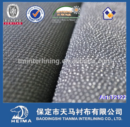 High quality woven adhesive interlining fabric for formal wear