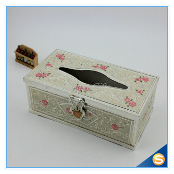 Shinny Gifts Luxury Custom Printed Tissue Box for Household and Wedding Gifts