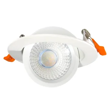 3CCT 5CCT RGBW wireless control gimbal 360 degree rotation 4inch COB  LED ceiling downlight