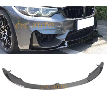 Plastic Carbon Fiber MP Front Bumper Splitter Lip for BMW F80 M3/F82 M4 (2014-2020)