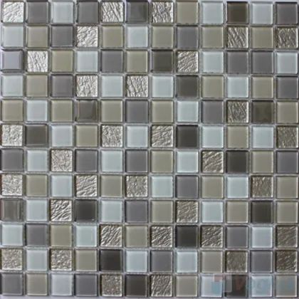 Timberwolf 1X1 Art Crystal Glass Mosaic