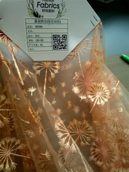 Polyester Pentagram Glitter Lace