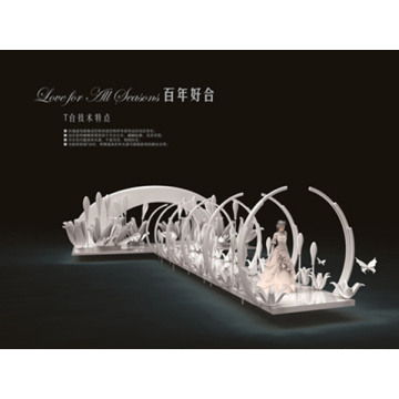 Yüzyıllık uyum için düğün sahnesi dekorasyonu