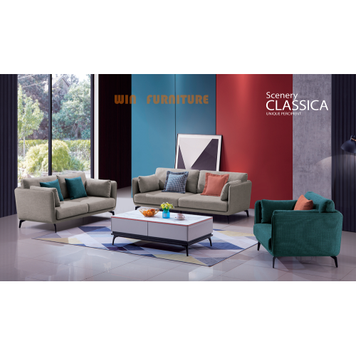 Sofá moderno, sillón, conjunto de sofás de tela ajustable