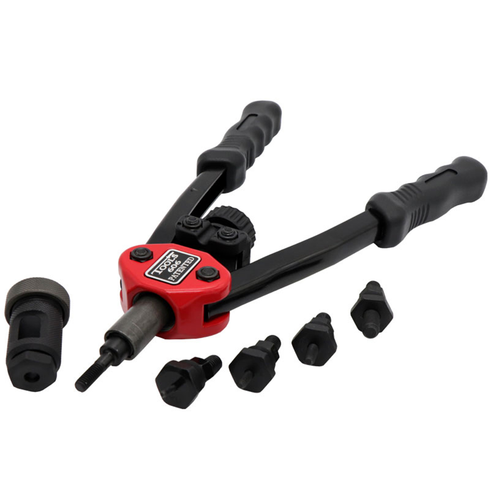 BT-606 Hand Threaded Rivet Nuts Guns With Nuts Double Insert Manual Riveter Riveting Rivnut Tool For M3/M4/M5/M6/M8 Nut