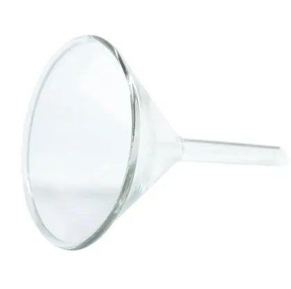 Glassware Short Type Glass Funnel 180mm