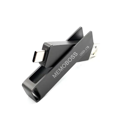 Super Speed USB Type C External SSD - 1000MB/s USB 3.2 Solid State Flash Drive