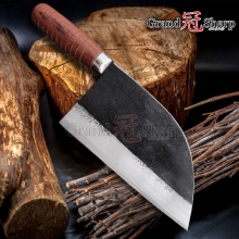 Traditional Chinese Cleaver Forged Chef Knife High Carbon Steel Kitchen Meat Slicing Vegetables Cooking Tool Slaughter Butcher