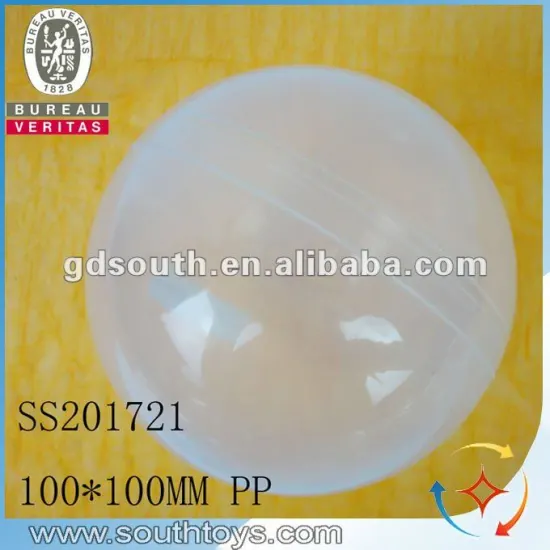 10*10cm round empty plastic capsule ball for underwear