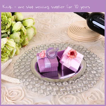 Cheap Show Aluminium Wedding Mirrors Centerpieces Candle Charger Plates Uk