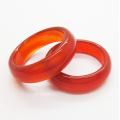 Carnelian 6T Stone Band Rings for Women Men Healing Chakra Stackable Ring Balance Energy